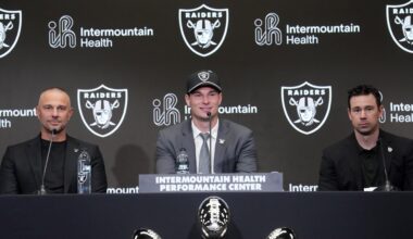 Las Vegas Raiders general manager John Spytek Fernando Mendoza contract