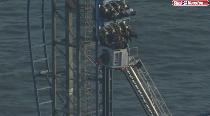 8 riders rescued from stuck roller coaster at Galveston’s Pleasure Pier