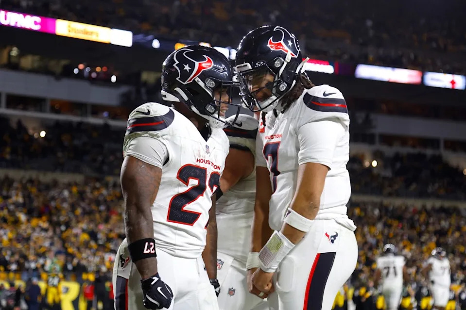 Houston Texans RB Woody Marks and QB C.J. Stroud