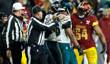 Where does Commanders' game vs Eagles rank among all NFL Week 1 games?