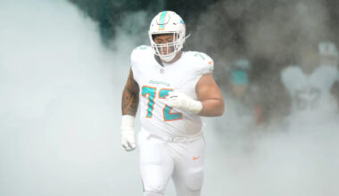 Second-year Dolphins lineman seems grateful to move spots in 2026