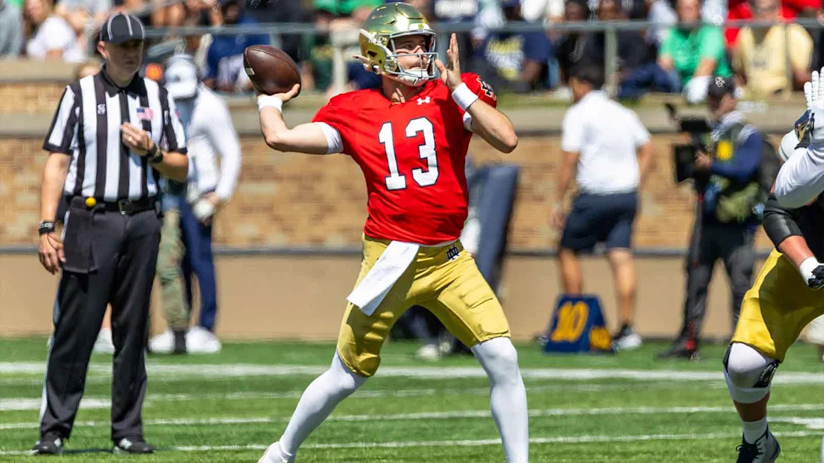 Notre Dame QB CJ Carr gets first-round NFL Draft praise from analyst