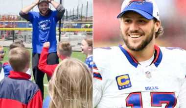 Josh Allen 'Crashes Recess' to Surprise a Group of Kids at a Buffalo Elementary School