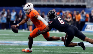 Where South Carolina's Dylan Stewart, LaNorris Sellers are in 2027 NFL mock drafts