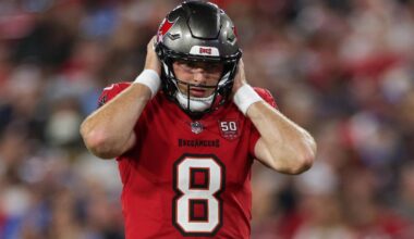 Tampa Bay Buccaneers quarterback Connor Bazelak is on the hot seat.