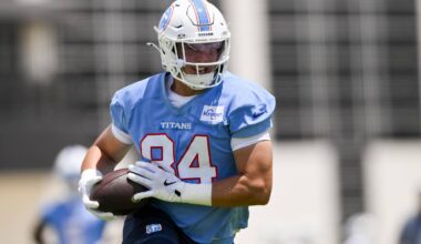 Titans TE Gunnar Helm: New Starter Earns No. 15 Spot in Top 25