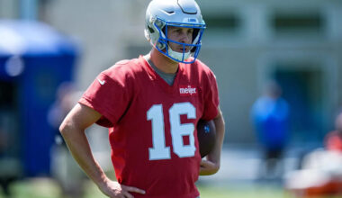 Detroit Lions Quarterback Jared Goff Talks With Media