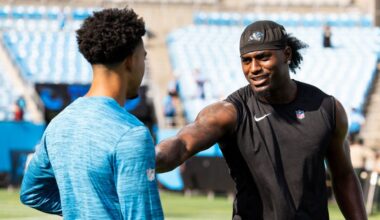 Panthers' Bryce Young, Xavier Legette spend offseason weekend riding horses and ripping ATVs