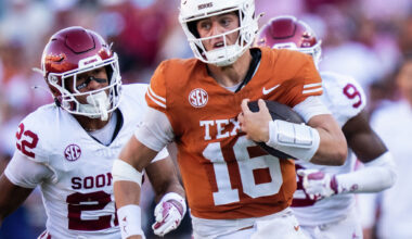 Kickoff times set for Texas football games against Tennessee, Oklahoma