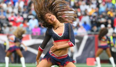 Scottish fan has priceless reaction after seeing New England Patriots cheerleaders at World Cup game