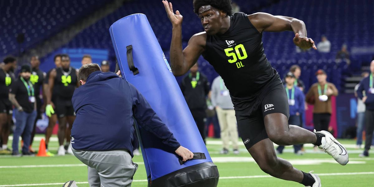 Lions UDFA Anthony Lucas throwing hands and catching eyes