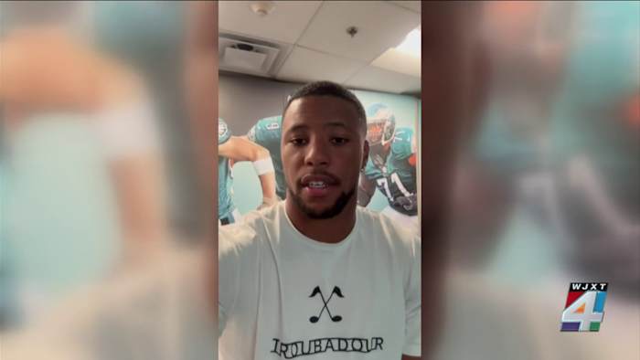 ‘What’s up, Saquon?’: Eagles running back sends messages to 7-year-old St. Augustine boy injured in e-bike crash