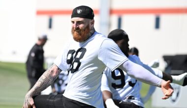Las Vegas Raiders edge rusher Maxx Crosby OTAs