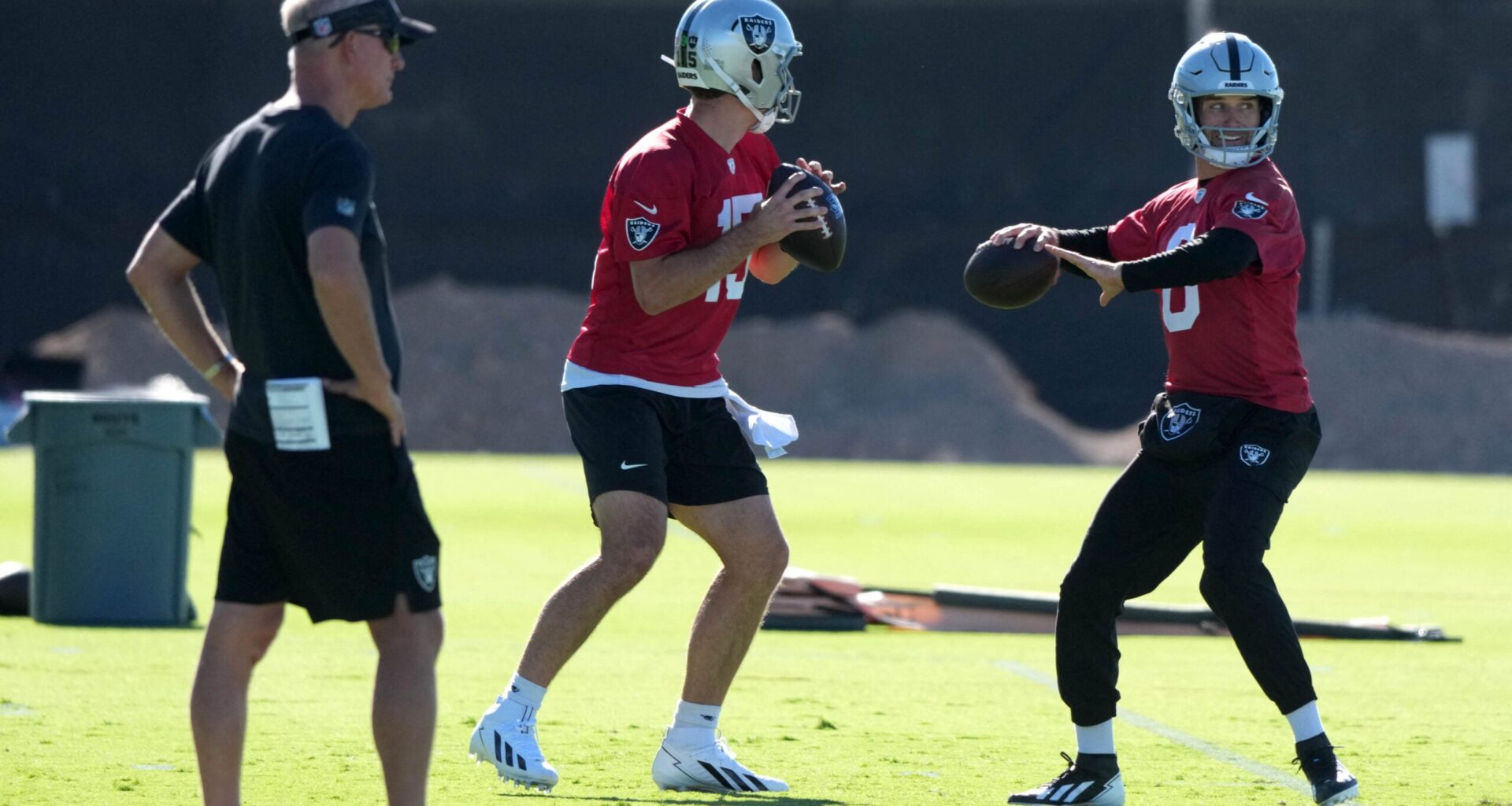 Las Vegas Raiders assistant head coach Mike McCoy OTAs Mandatory minicamp