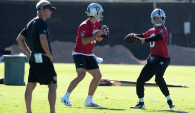 Las Vegas Raiders assistant head coach Mike McCoy OTAs Mandatory minicamp