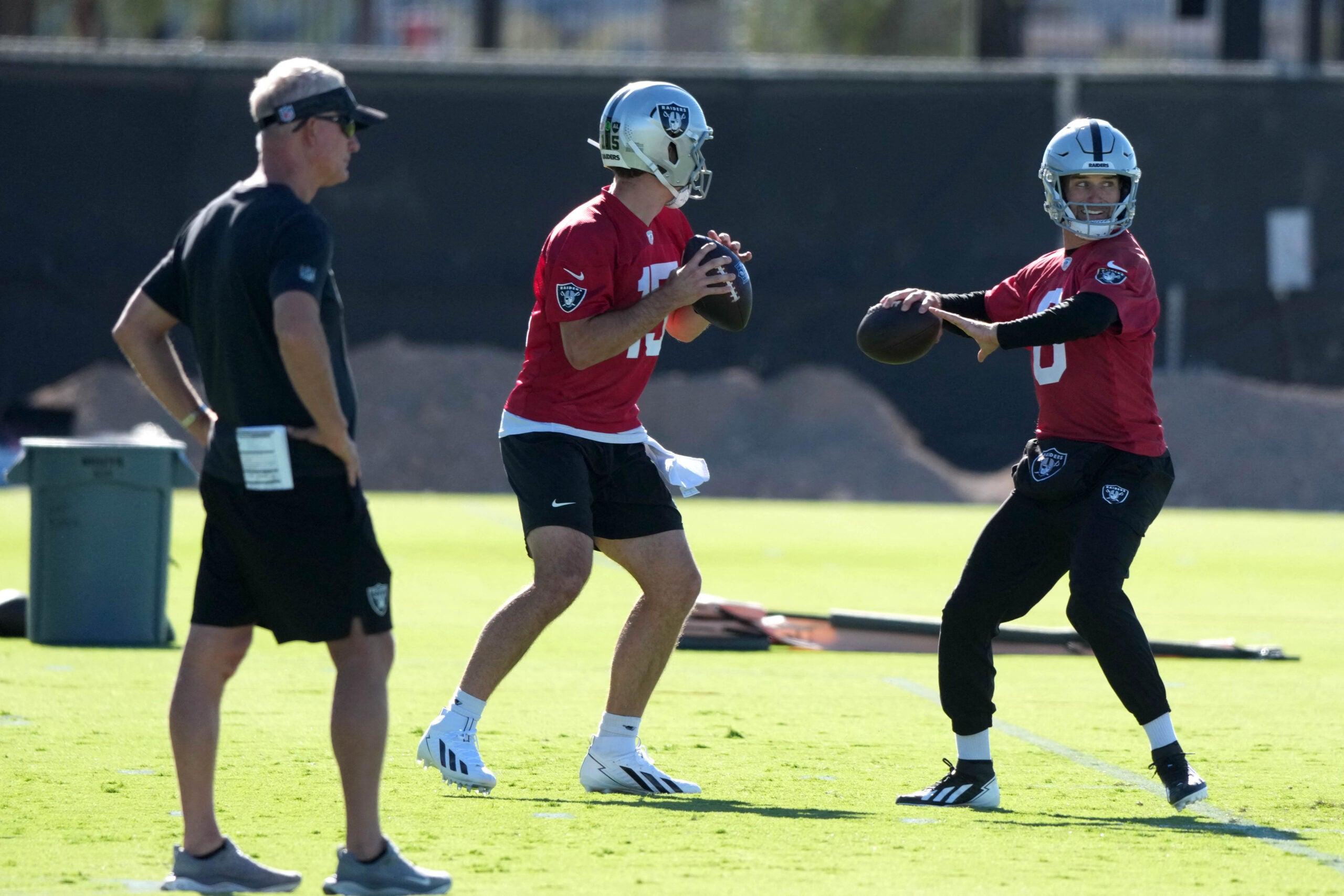 Las Vegas Raiders assistant head coach Mike McCoy OTAs Mandatory minicamp