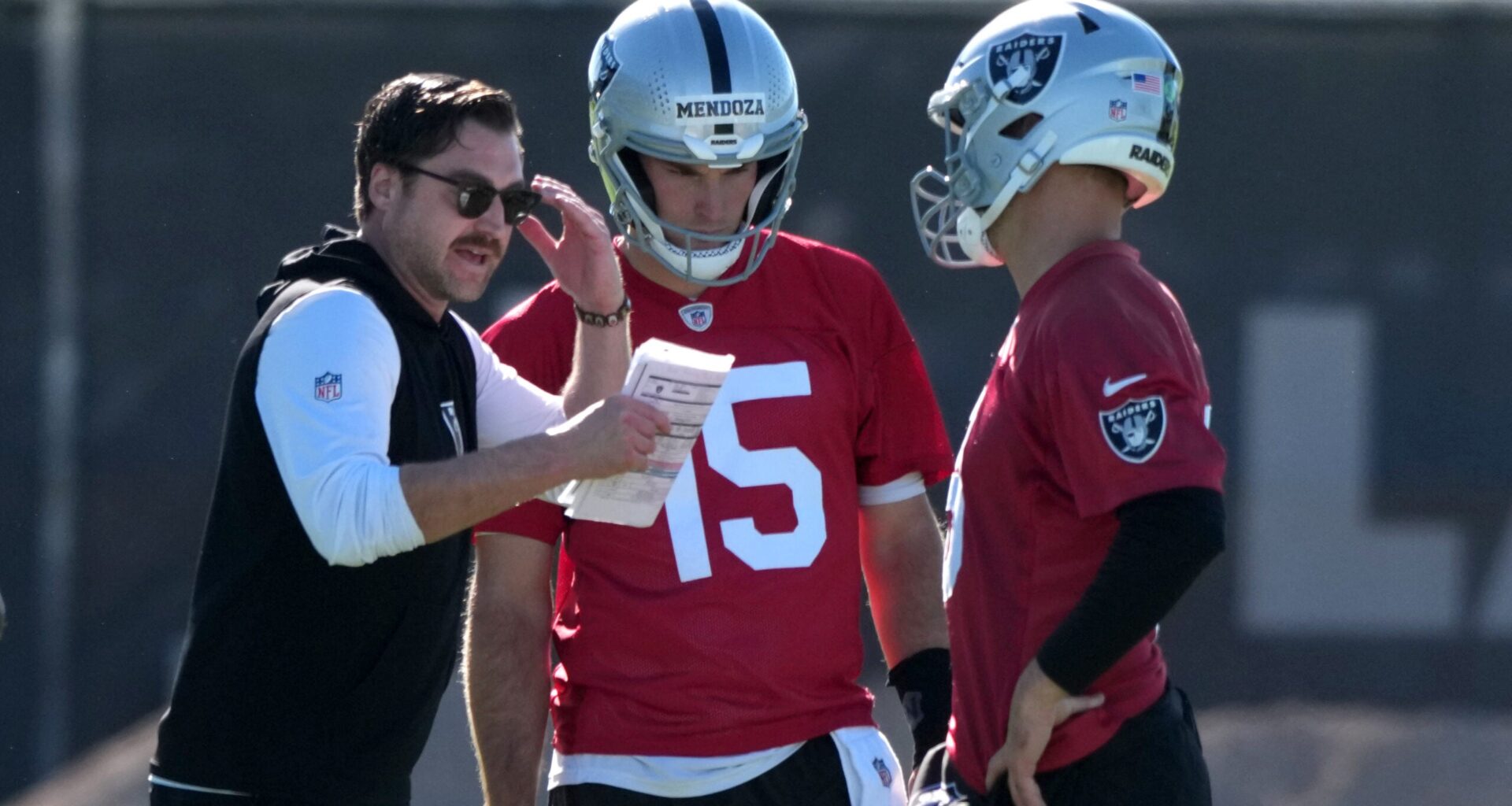 Las Vegas Raiders quarterback Fernando Mendoza