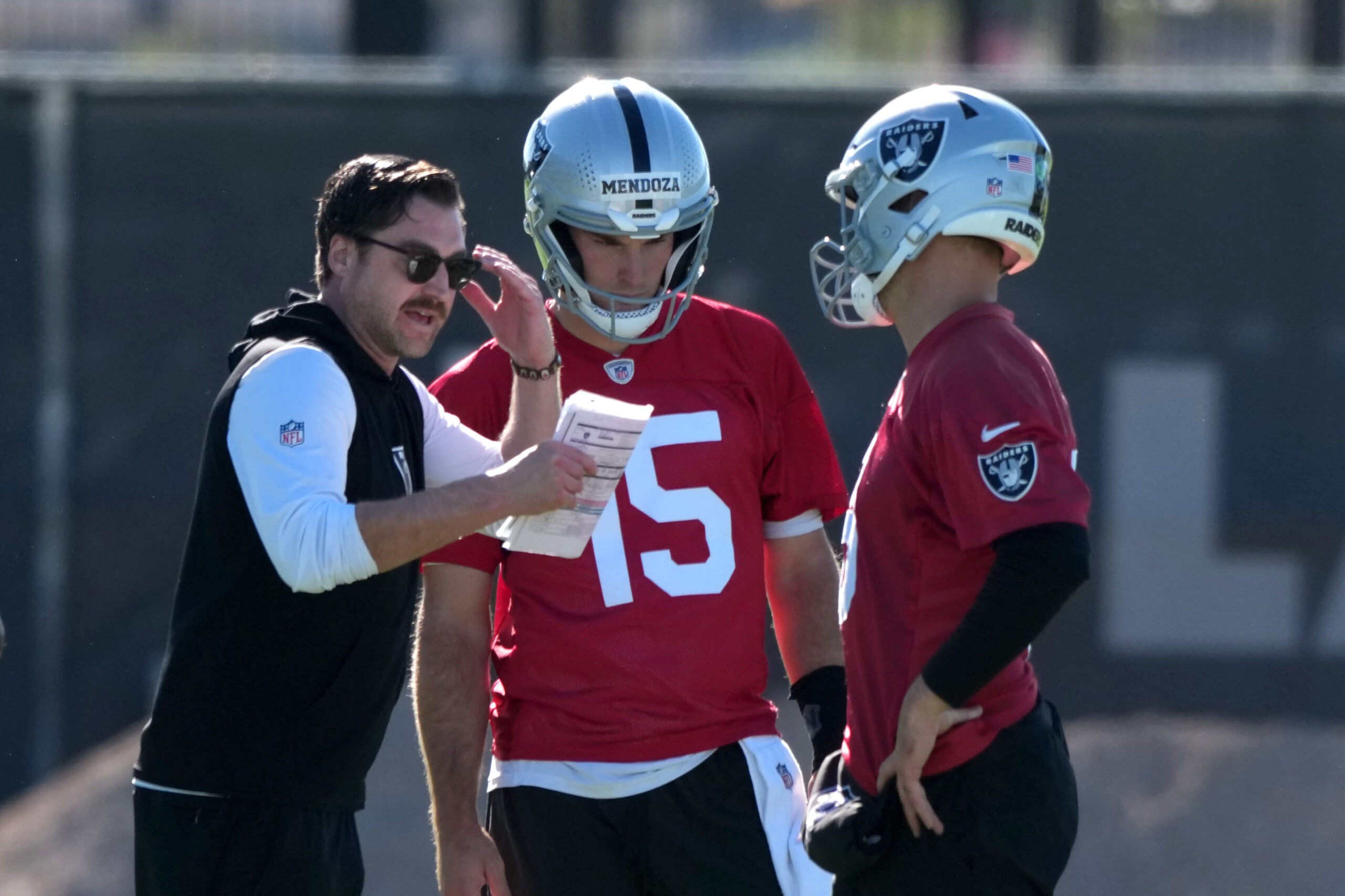 Las Vegas Raiders quarterback Fernando Mendoza