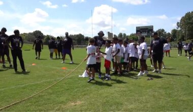 Baton Rouge native and Baltimore Ravens offensive lineman Emery Jones hosts the Built in the Boot football camp