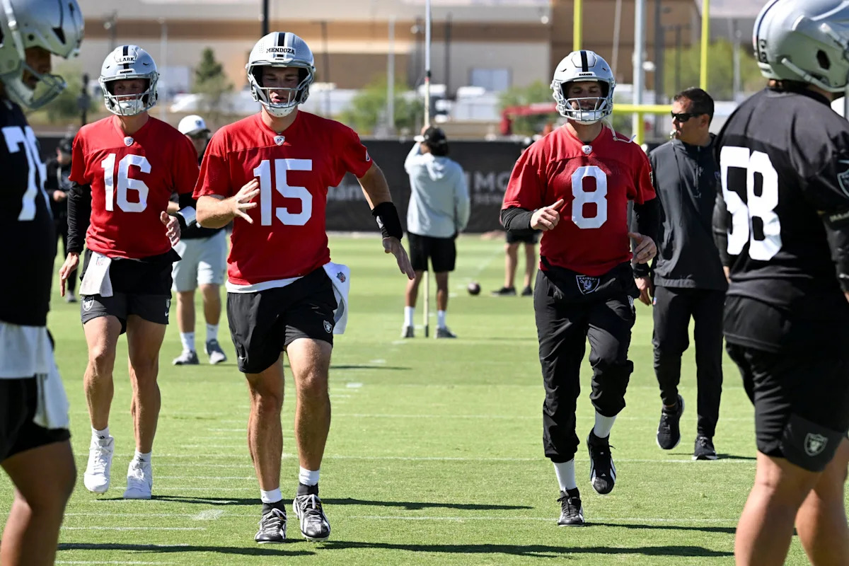 Fernando Mendoza is doing all he can at OTAs to help a former teammate make the Las Vegas Raiders roster