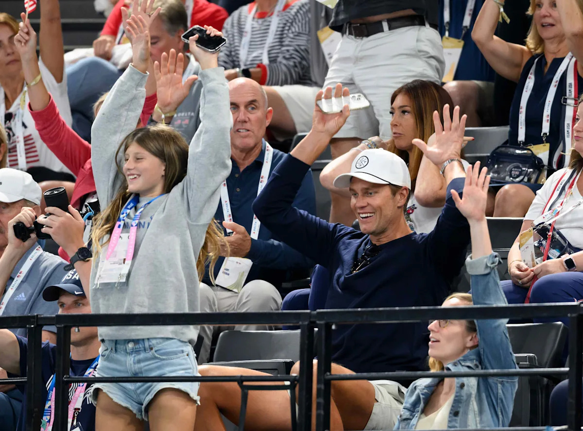 Tom Brady and Gisele Bündchen's Daughter Vivian, 13, Shows Off Silly Handshake With Her Dad at Game