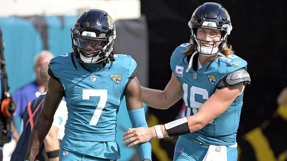 Brian Thomas Jr., Trevor Lawrence - Jacksonville Jaguars