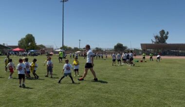 Cardinals star Trey McBride hosts first youth football camp in Tucson | Sports