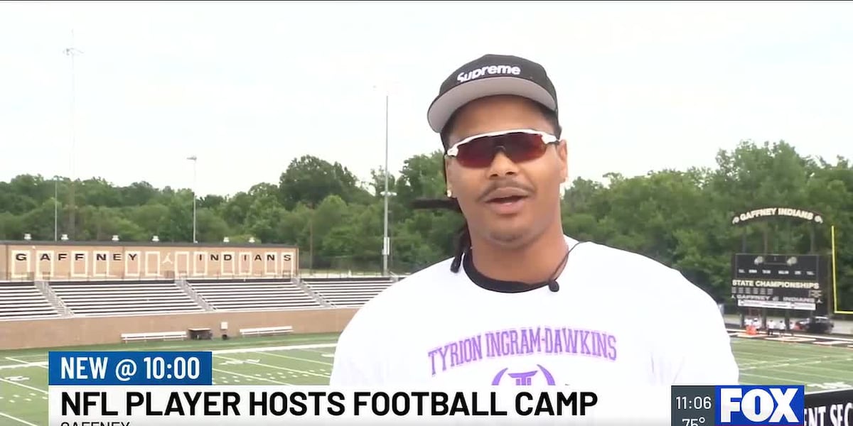 Upstate native now playing in NFL returns to lead drills at high school