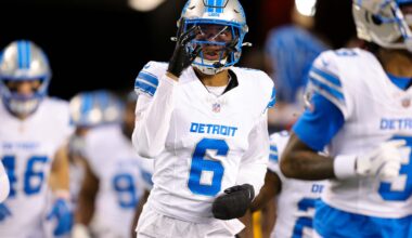 Dec 30, 2024; Santa Clara, California, USA; Detroit Lions safety Ifeatu Melifonwu (6) during the game against the San Francisco 49ers at Levi's Stadium.
