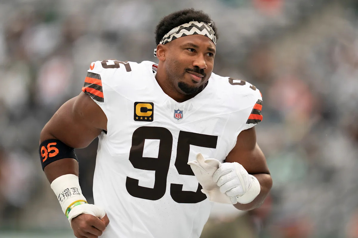 Myles Garrett bids sweet farewell to Browns after blockbuster Rams trade