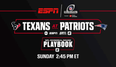 ESPN presents Texans-Patriots NFL Divisional Round clash; Supercharged ‘Postseason NFL Countdown’ live from Gillette Stadium