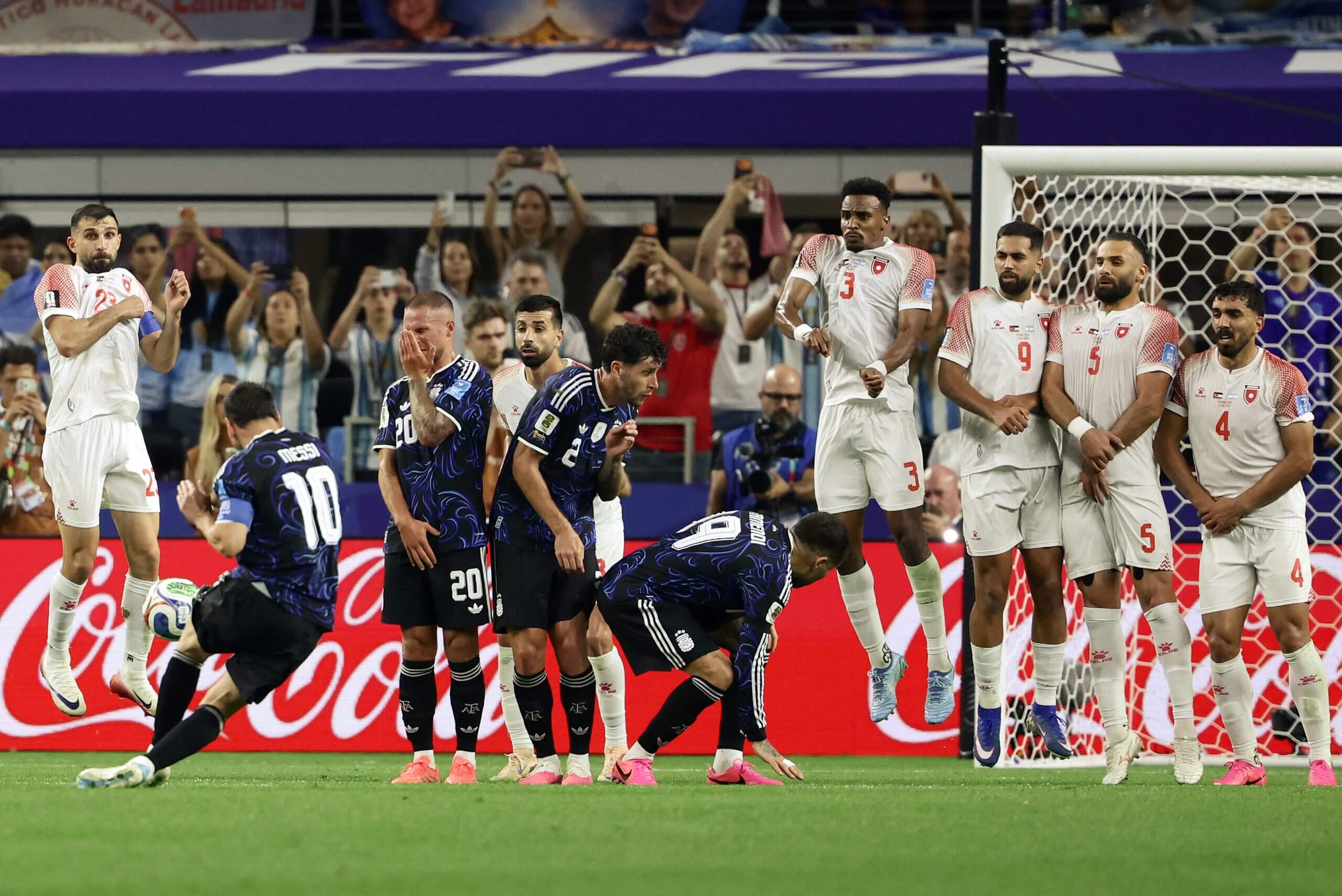 Messi taking a fee kick