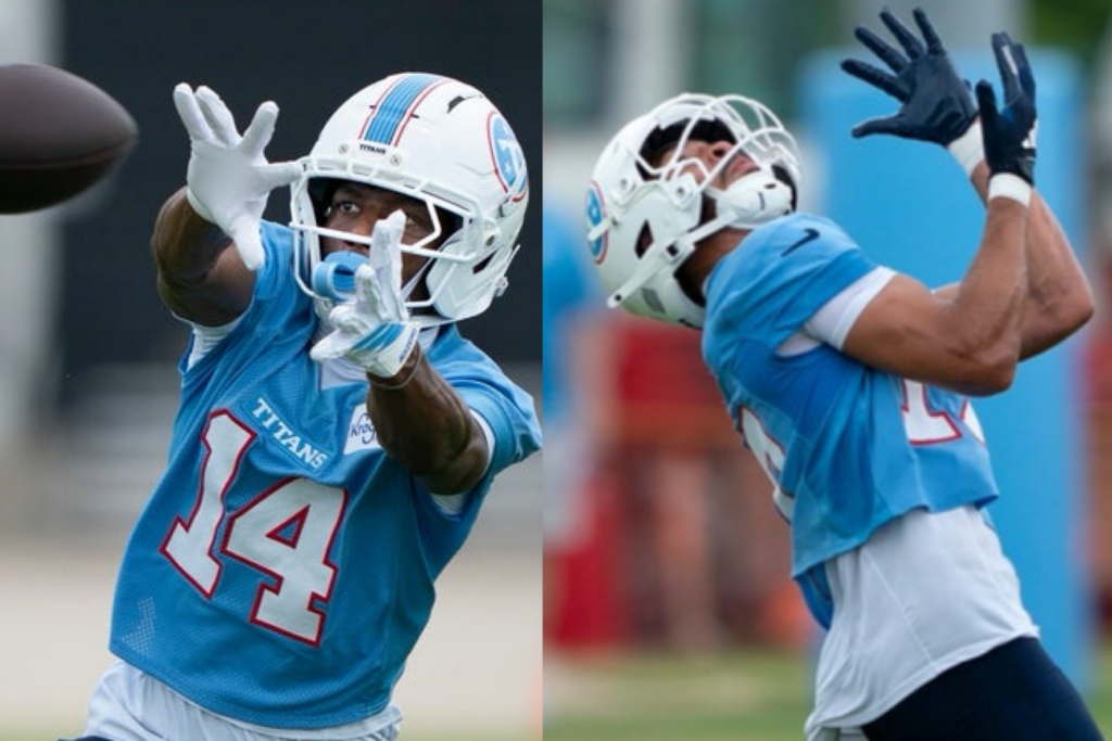 Tennessee Titans OTA update Carnell Tate Chim Dike Xavier Restrepo