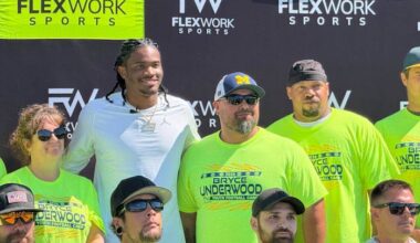 Michigan QB Bryce Underwood hosts youth football camp in Saline
