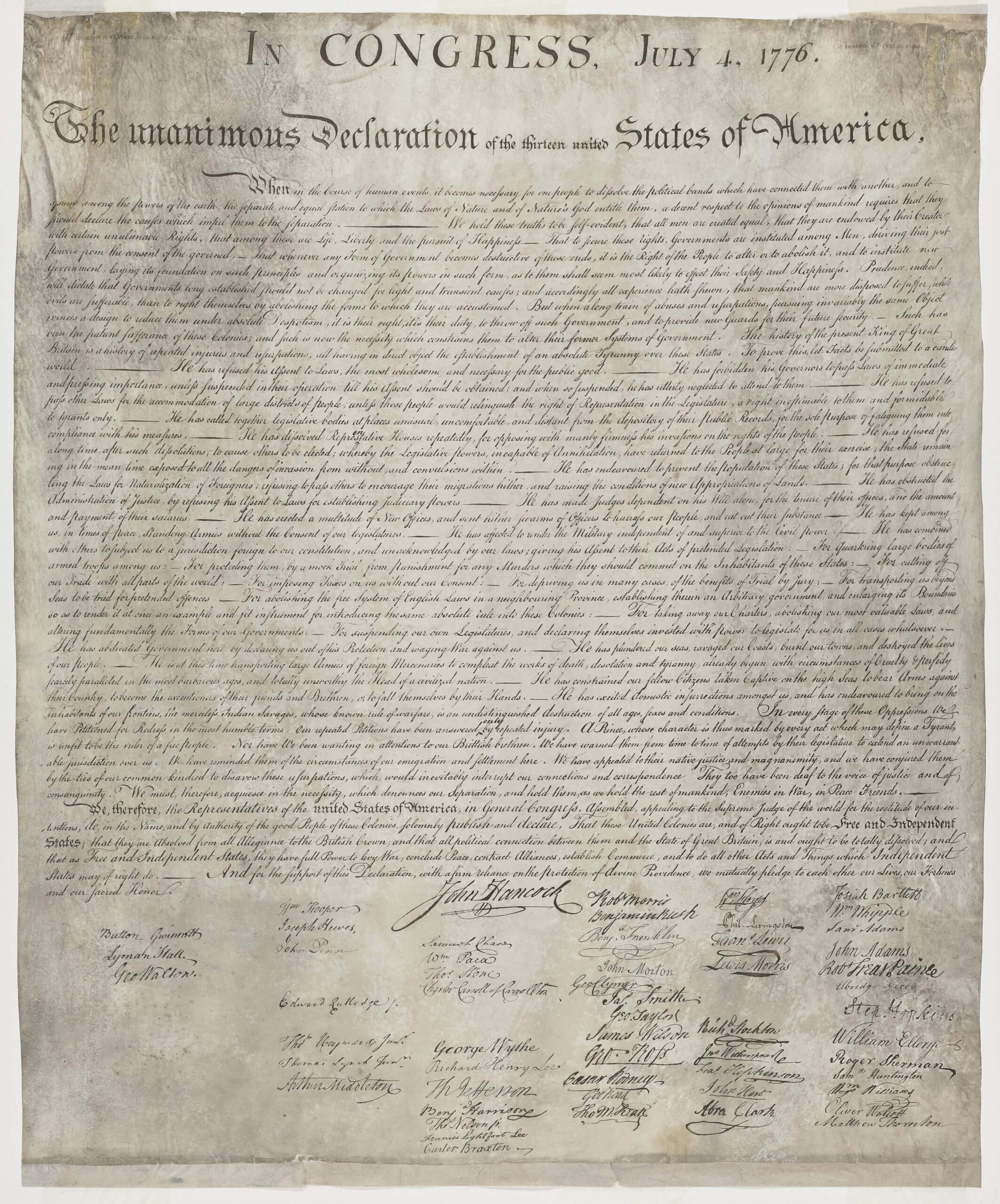Irsay Declaration of Independence