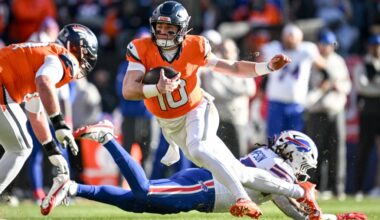 Bo Nix watches Broncos OTA practice, set to return to field soon