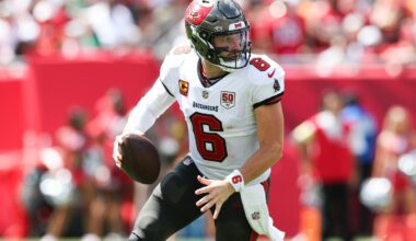 NFC Notes: Baker Mayfield, Tetairoa McMillan, Buccaneers, Falcons, Panthers