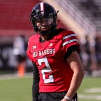 Texas Tech's Brendan Sorsby goes through warmups before the spring football game, Friday, April 17, 2026, at Jones AT&T Stadium.