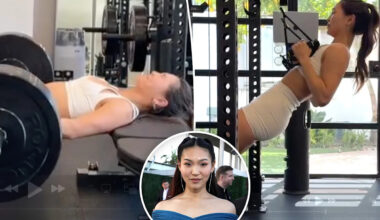Myles Garrett’s girlfriend Chloe Kim turns heads in all-white gym outfit