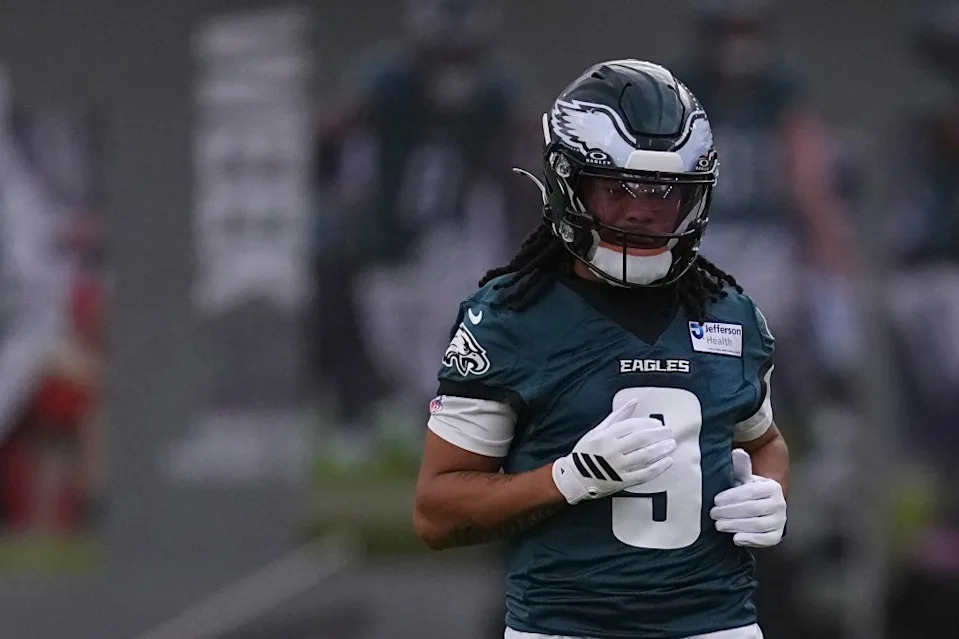 Makai Lemon #9 of the Philadelphia Eagles 
