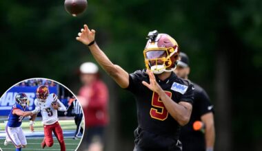 Jayden Daniels figuring out new Commanders offense