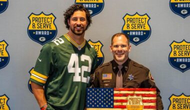 Manitowoc County Sheriff’s Deputy Honored by the Green Bay Packers