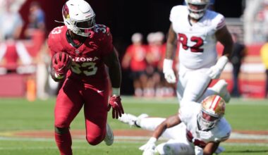Did Cardinals RB Trey Benson have an injury setback?