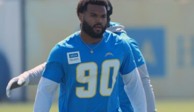 Chargers sign 1st-round pick Akheem Mesidor to rookie deal