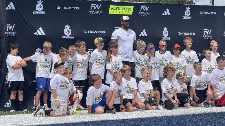 Young football players from in-and-around Madison, Wisconsin got a chance to learn from Green Bay Packers star Micah Parsons Saturday.