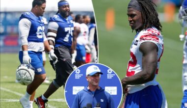 John Harbaugh is turning his Big Blue roster into literal Giants