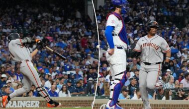 Giants walk tightrope to beat Cubs in extras, finish road trip .500