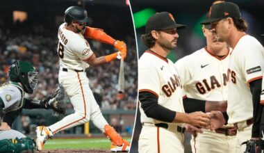 Tyler Mahle shines, Giants walk off A’s with two homers in ninth