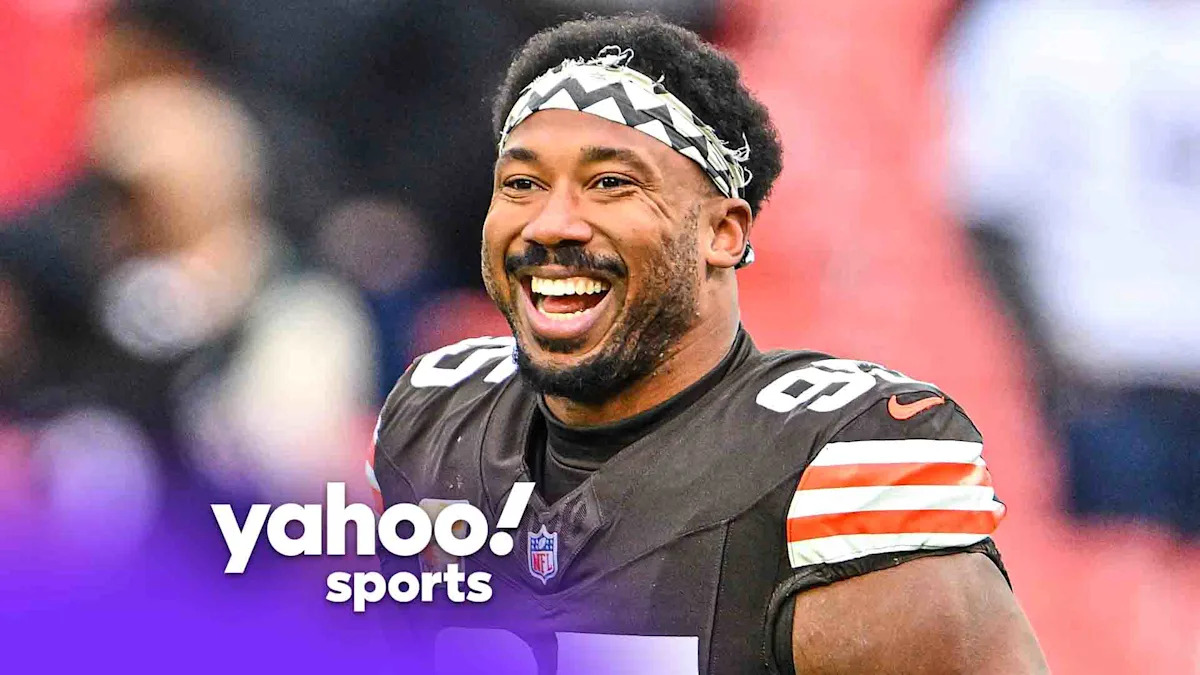Rams’ blockbuster trade for Myles Garrett makes L.A. Super Bowl favorites