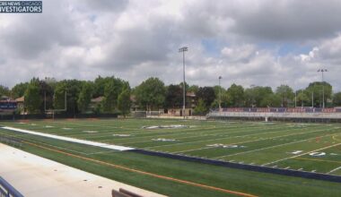 Oak Park River Forest High School sustainable football field to help reduce greenhouse gas emissions while cutting energy costs